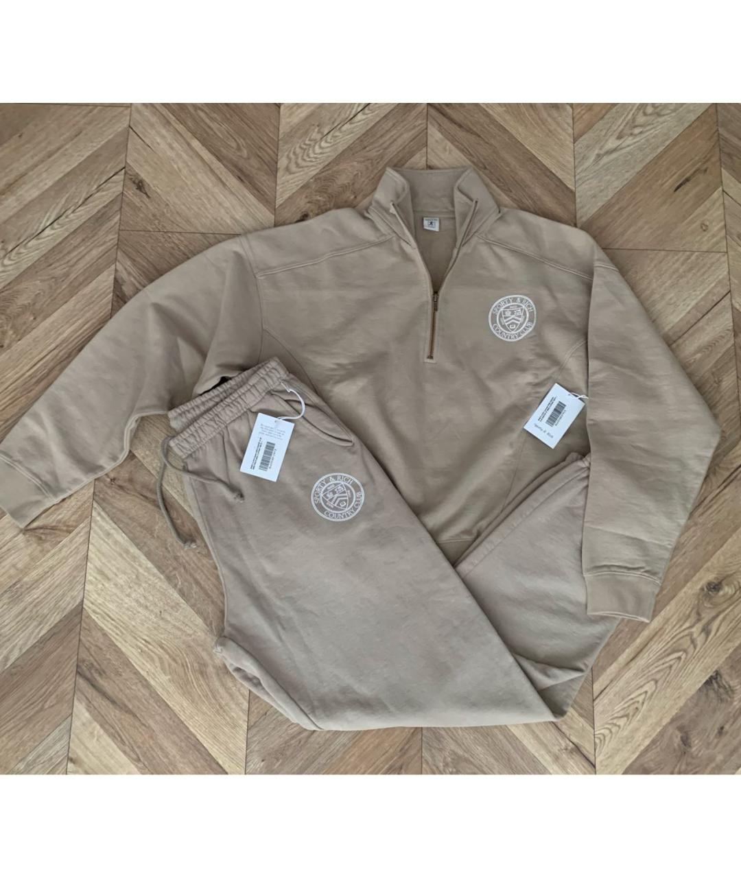 SPORTY AND RICH Бежевый хлопковый спортивные костюмы, фото 4