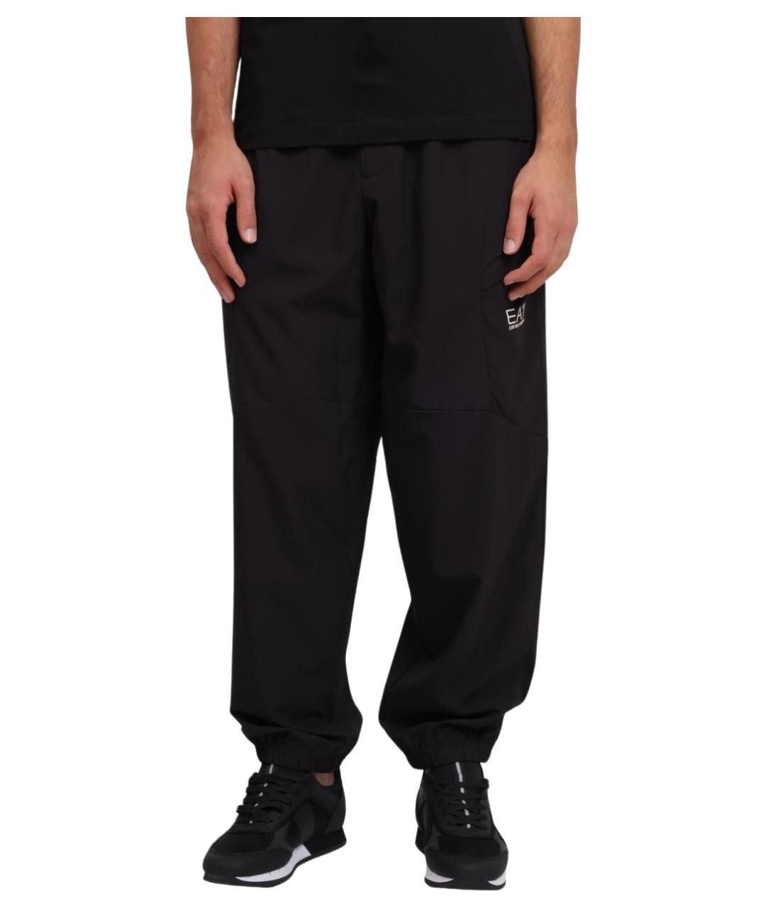 EA7 Черные повседневные брюки, фото 1