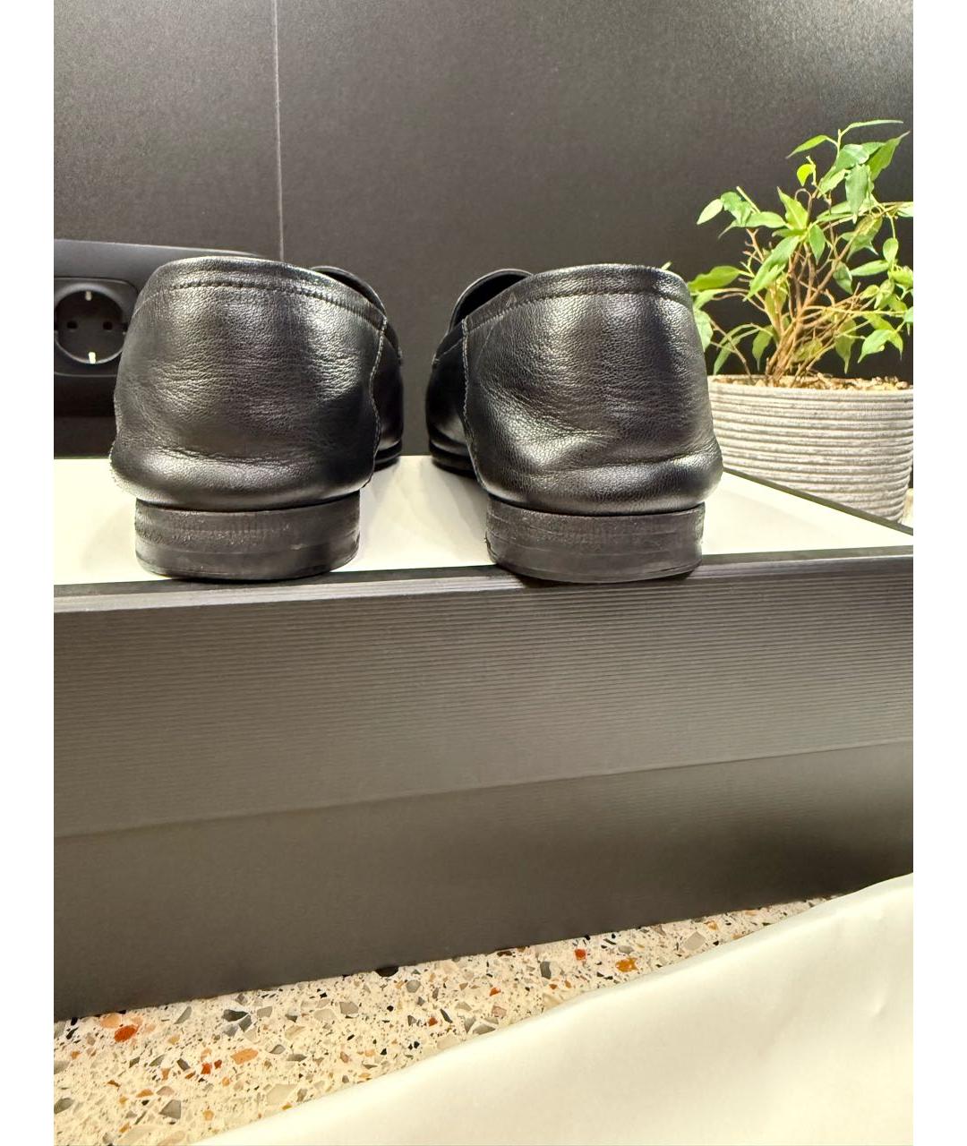 GUCCI Черные кожаные лоферы, фото 4