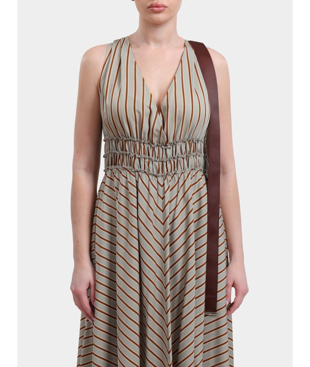 LIU JO Зеленые повседневное платье, фото 2