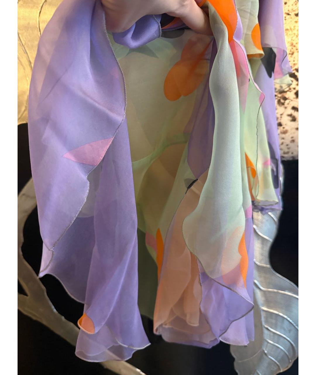 CHANEL Мульти шелковый сарафан, фото 8