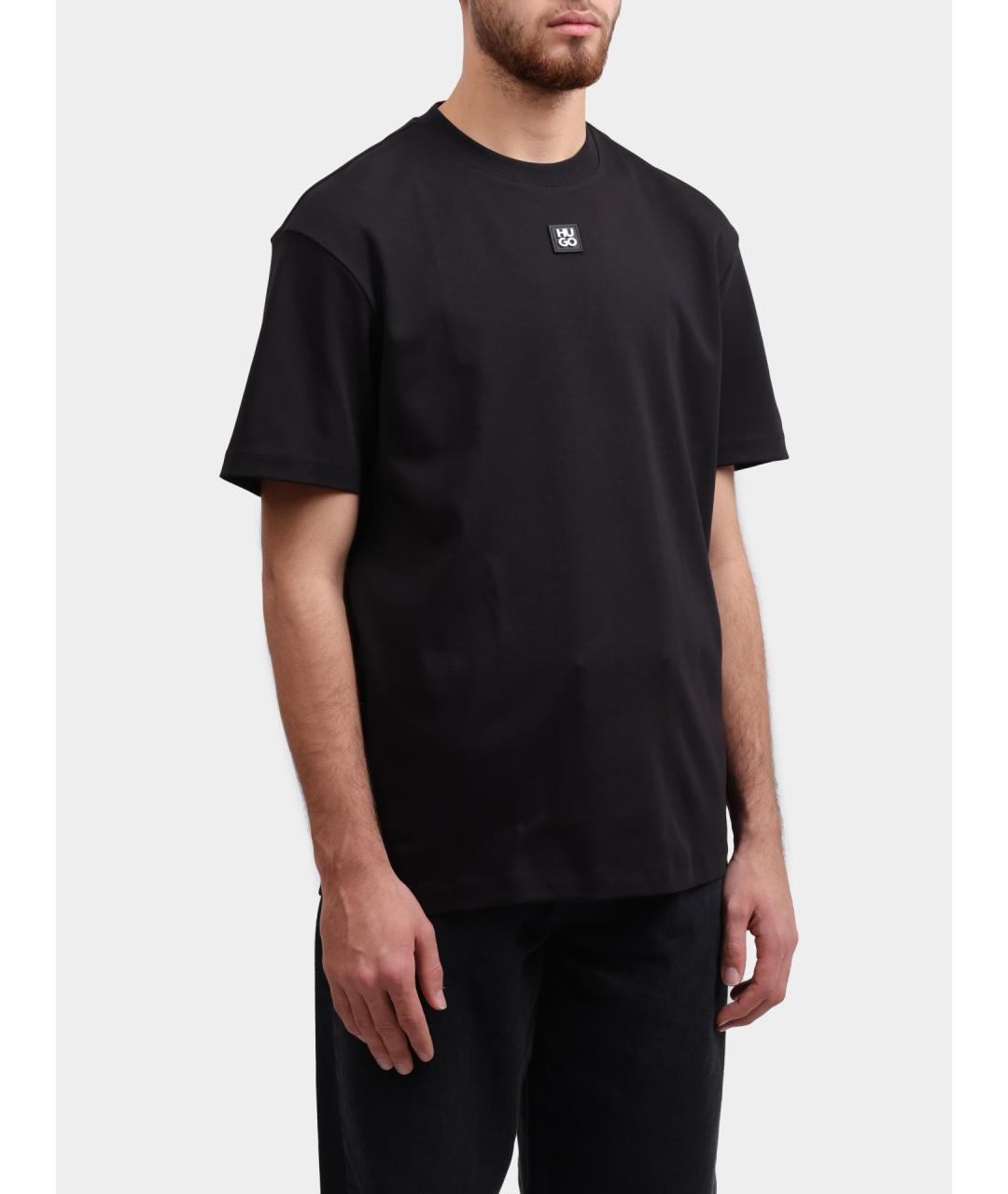 HUGO Черная футболка, фото 3