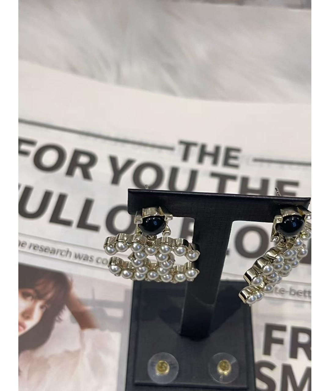 CHANEL Золотые серьги, фото 6