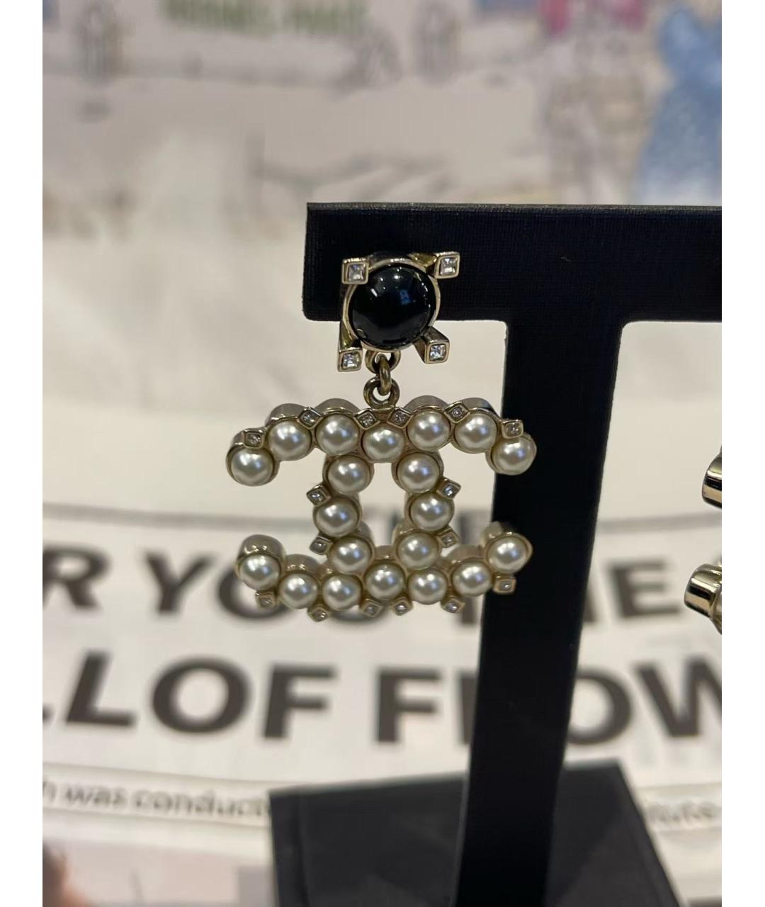 CHANEL Золотые серьги, фото 5