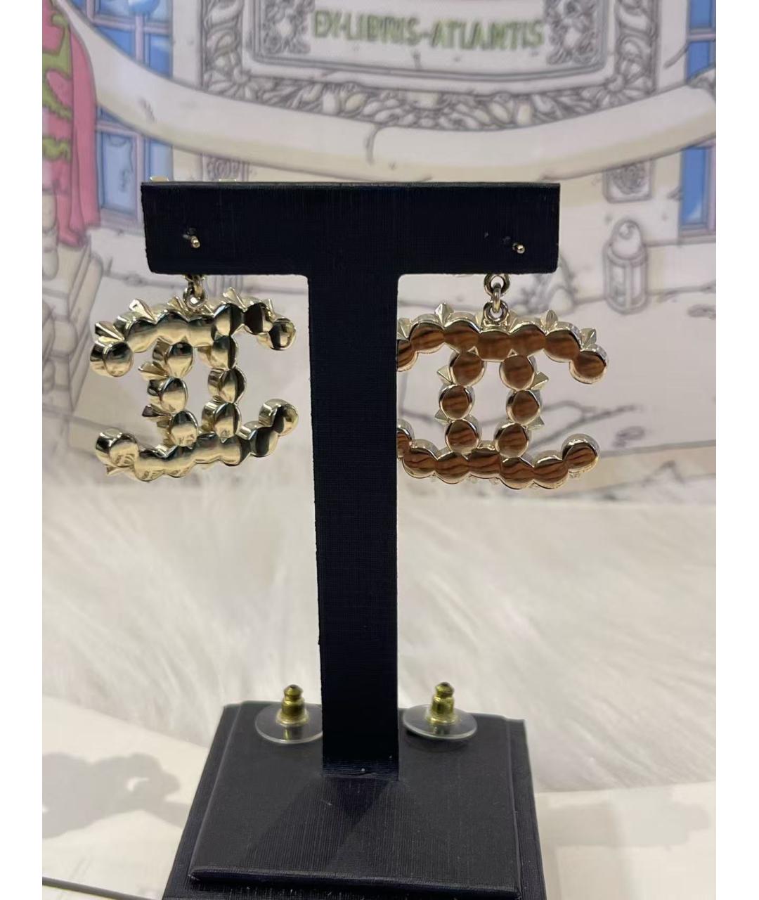 CHANEL Золотые серьги, фото 3
