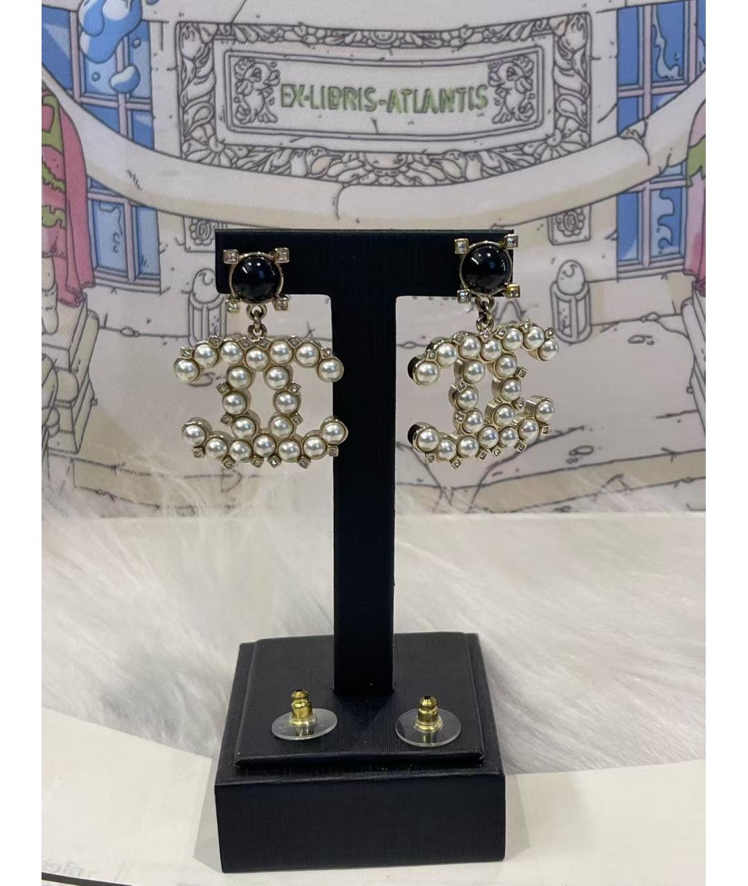 CHANEL Золотые серьги, фото 7