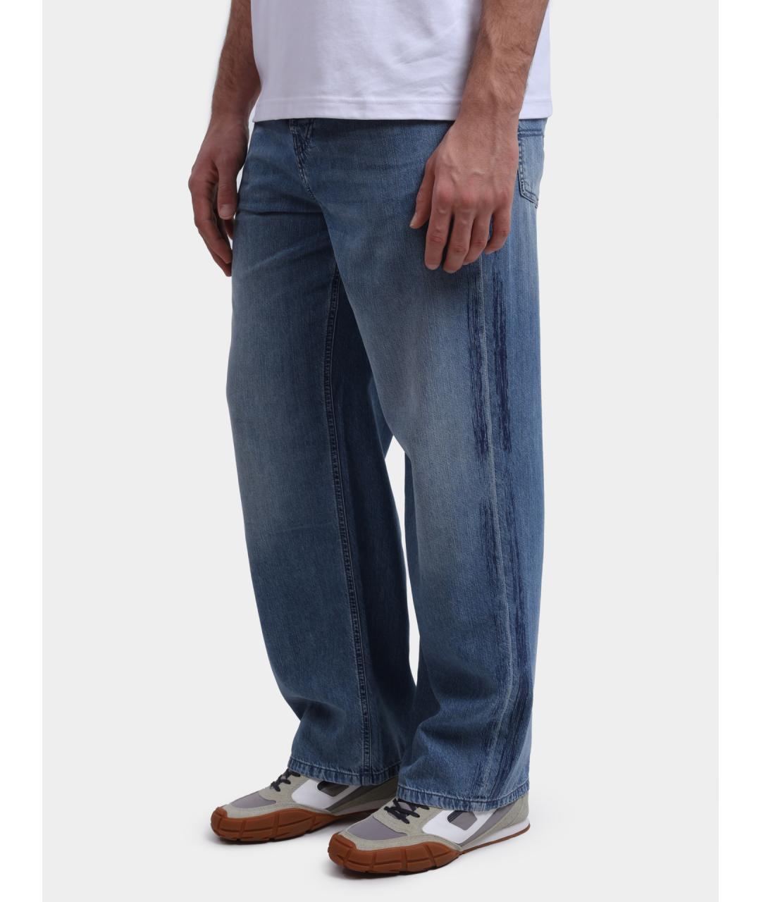 DIESEL Голубые прямые джинсы, фото 3