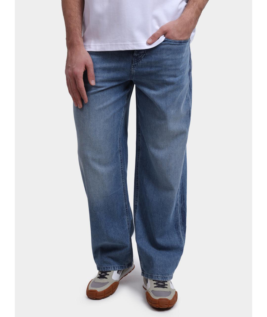 DIESEL Голубые прямые джинсы, фото 6