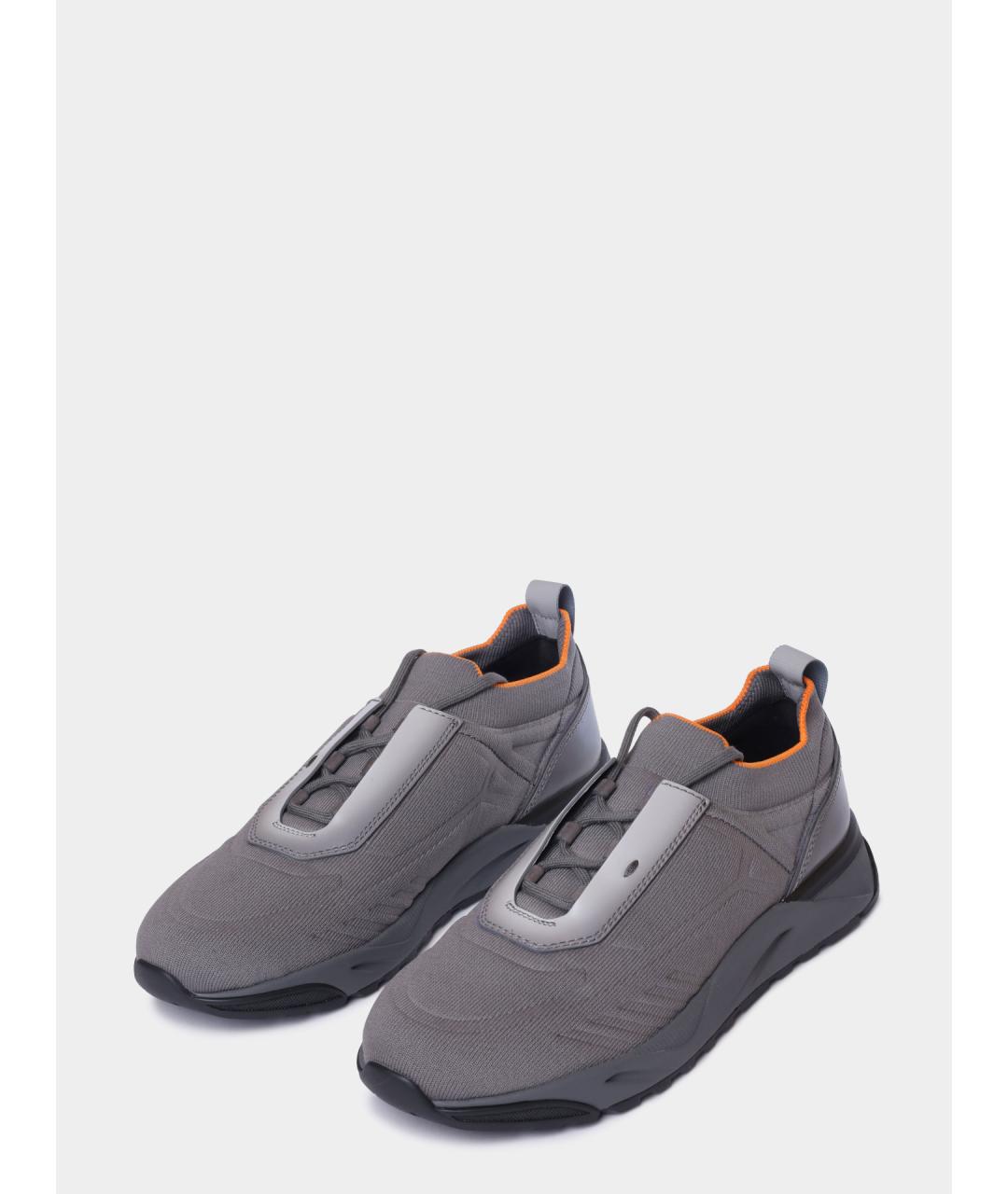 SANTONI Текстильные низкие кроссовки / кеды, фото 2