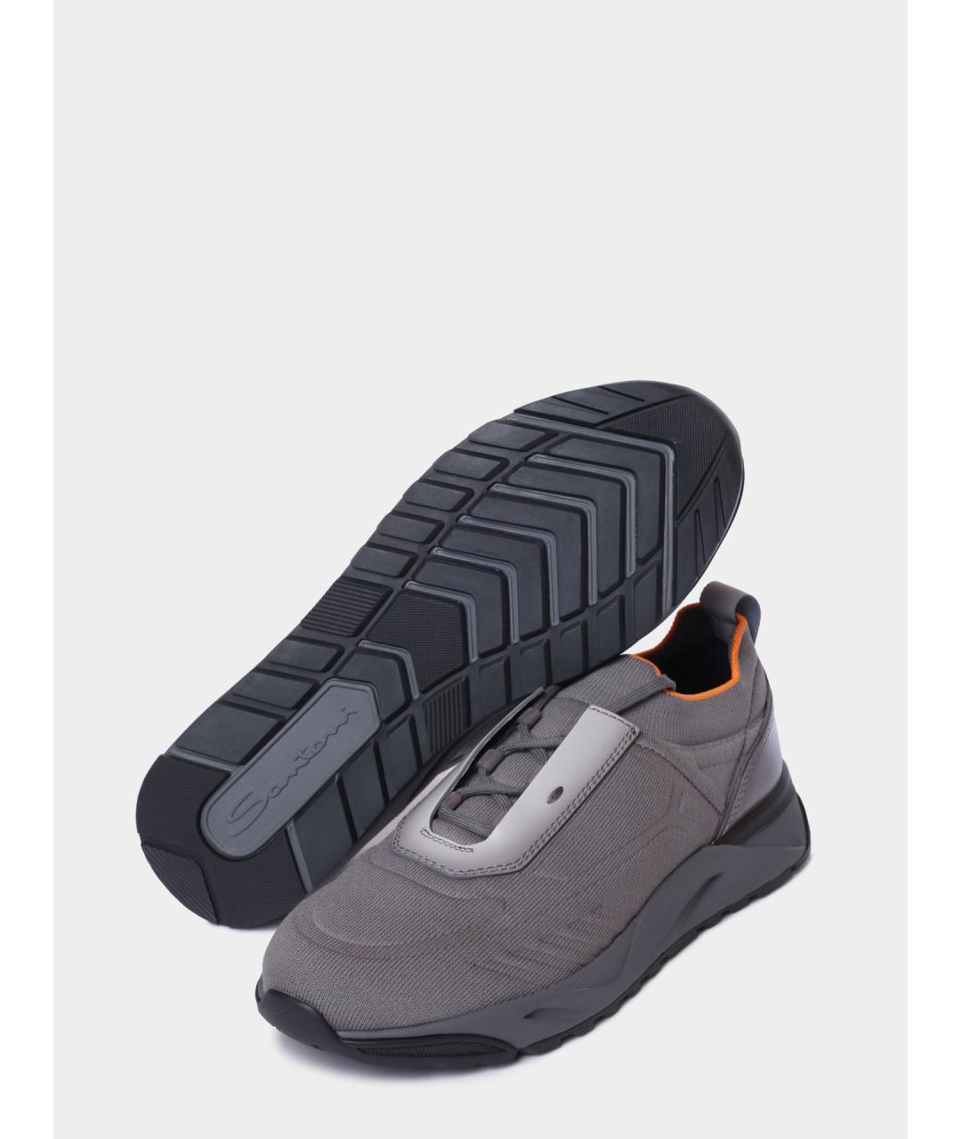 SANTONI Текстильные низкие кроссовки / кеды, фото 4