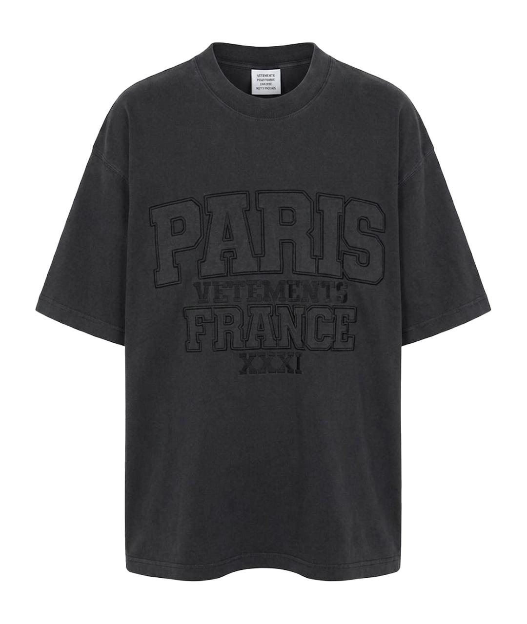 VETEMENTS Хлопковая футболка, фото 1