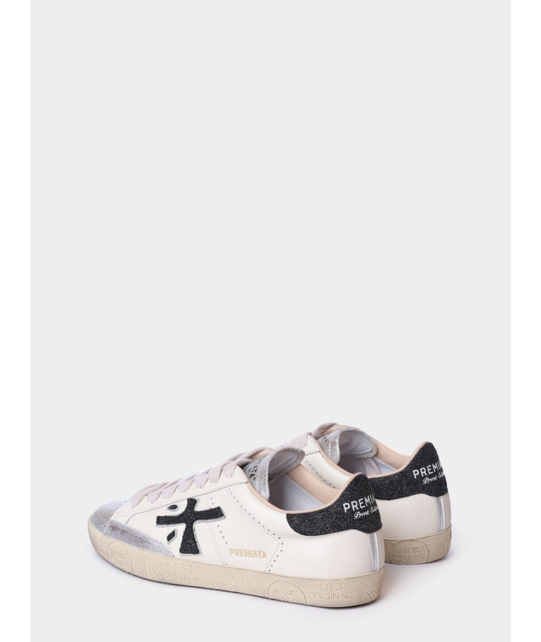 PREMIATA Бежевые кожаные кеды, фото 5