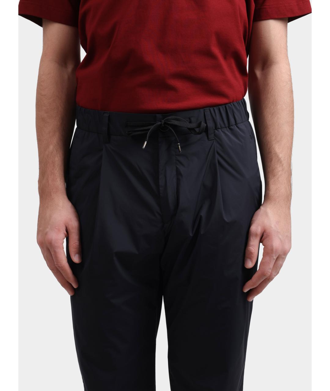 HERNO Черные повседневные брюки, фото 4