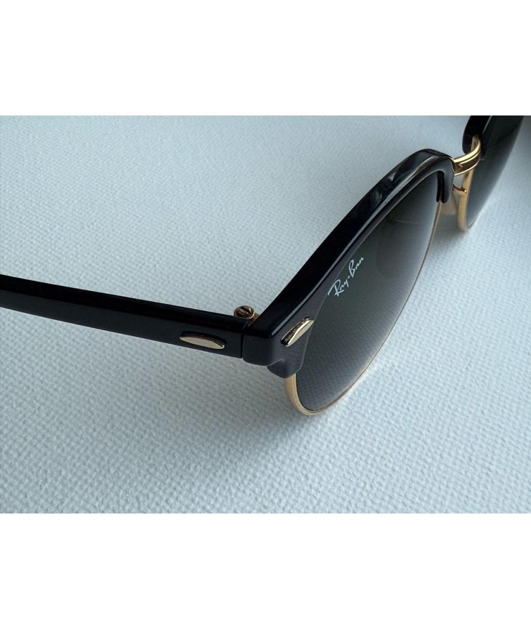 RAY BAN Черные пластиковые солнцезащитные очки, фото 2