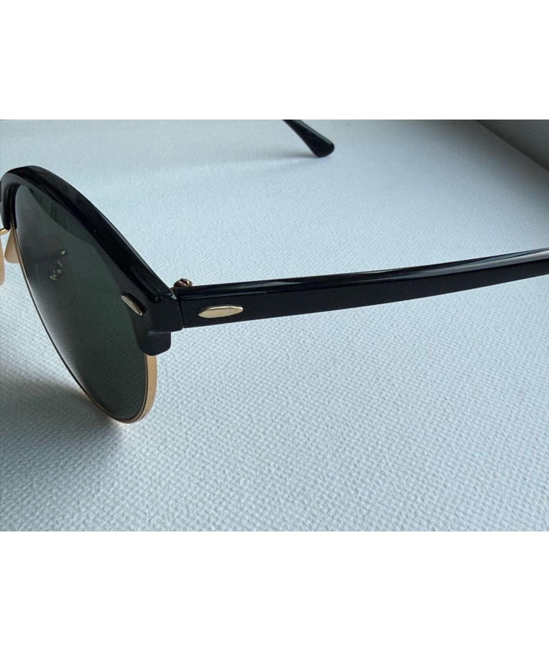 RAY BAN Черные пластиковые солнцезащитные очки, фото 3