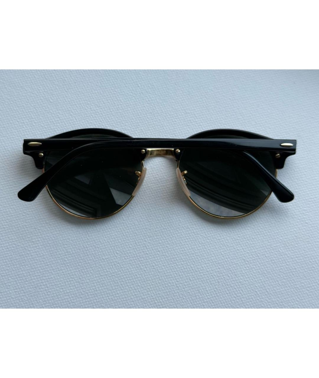 RAY BAN Черные пластиковые солнцезащитные очки, фото 5