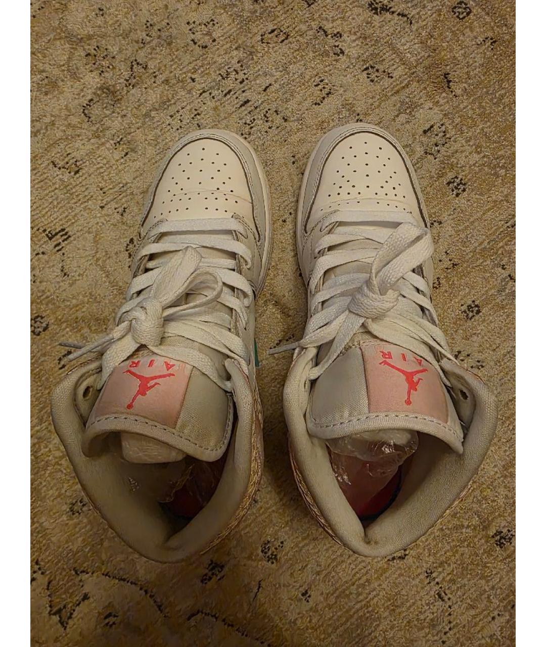 NIKE Белые кожаные кроссовки, фото 3