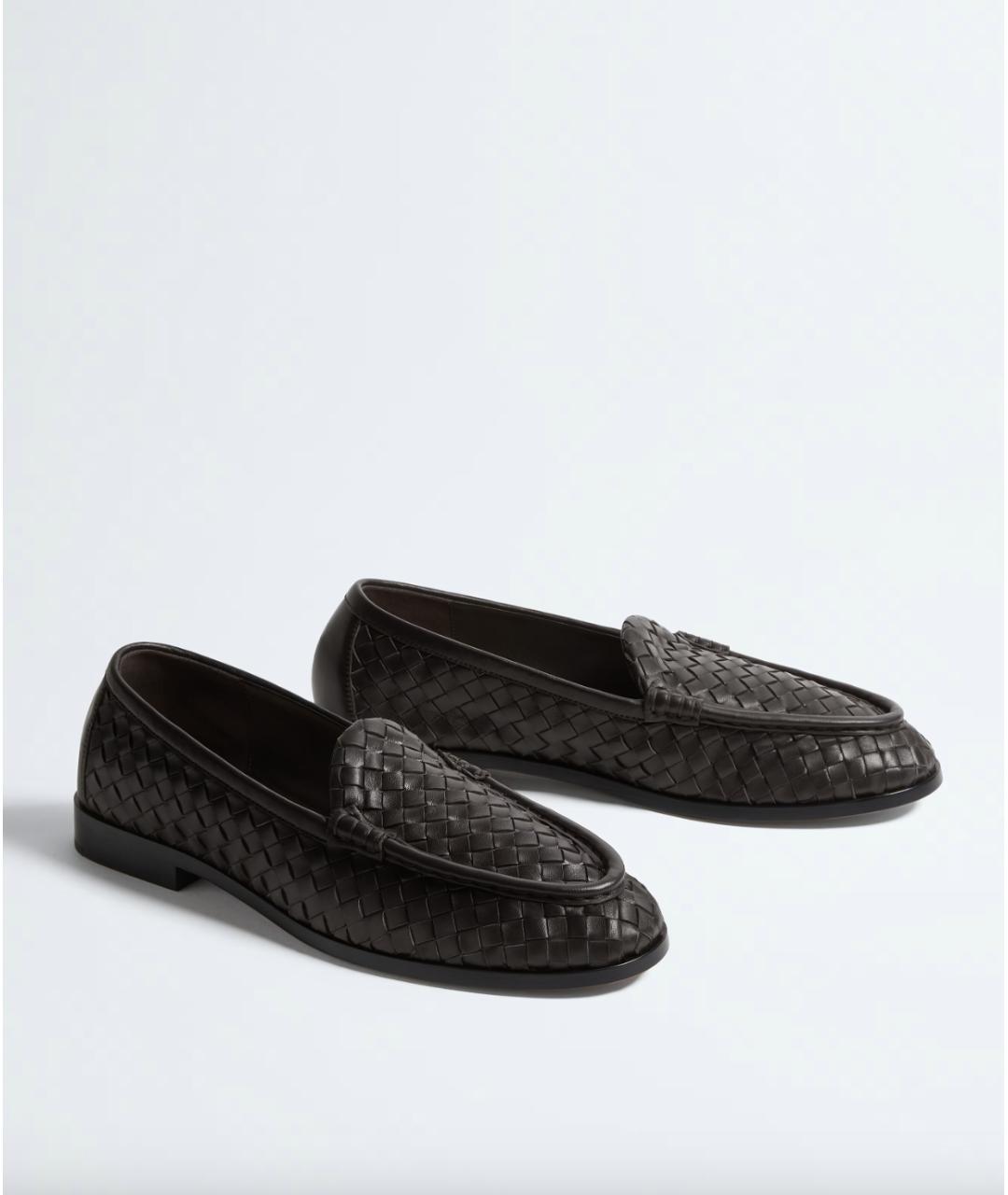 BOTTEGA VENETA Коричневые кожаные лоферы, фото 3