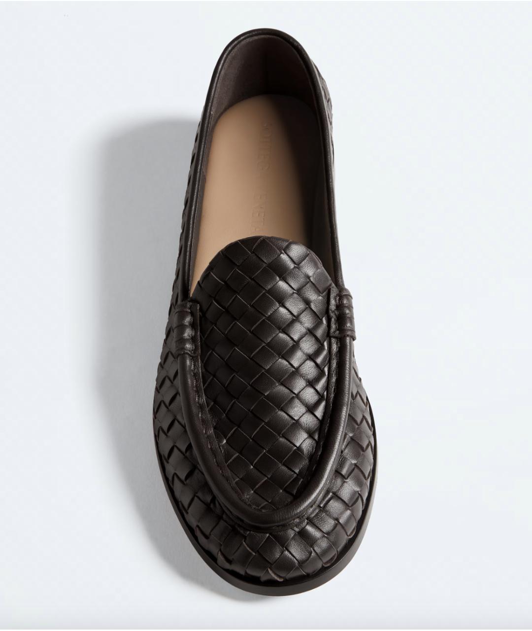 BOTTEGA VENETA Коричневые кожаные лоферы, фото 4