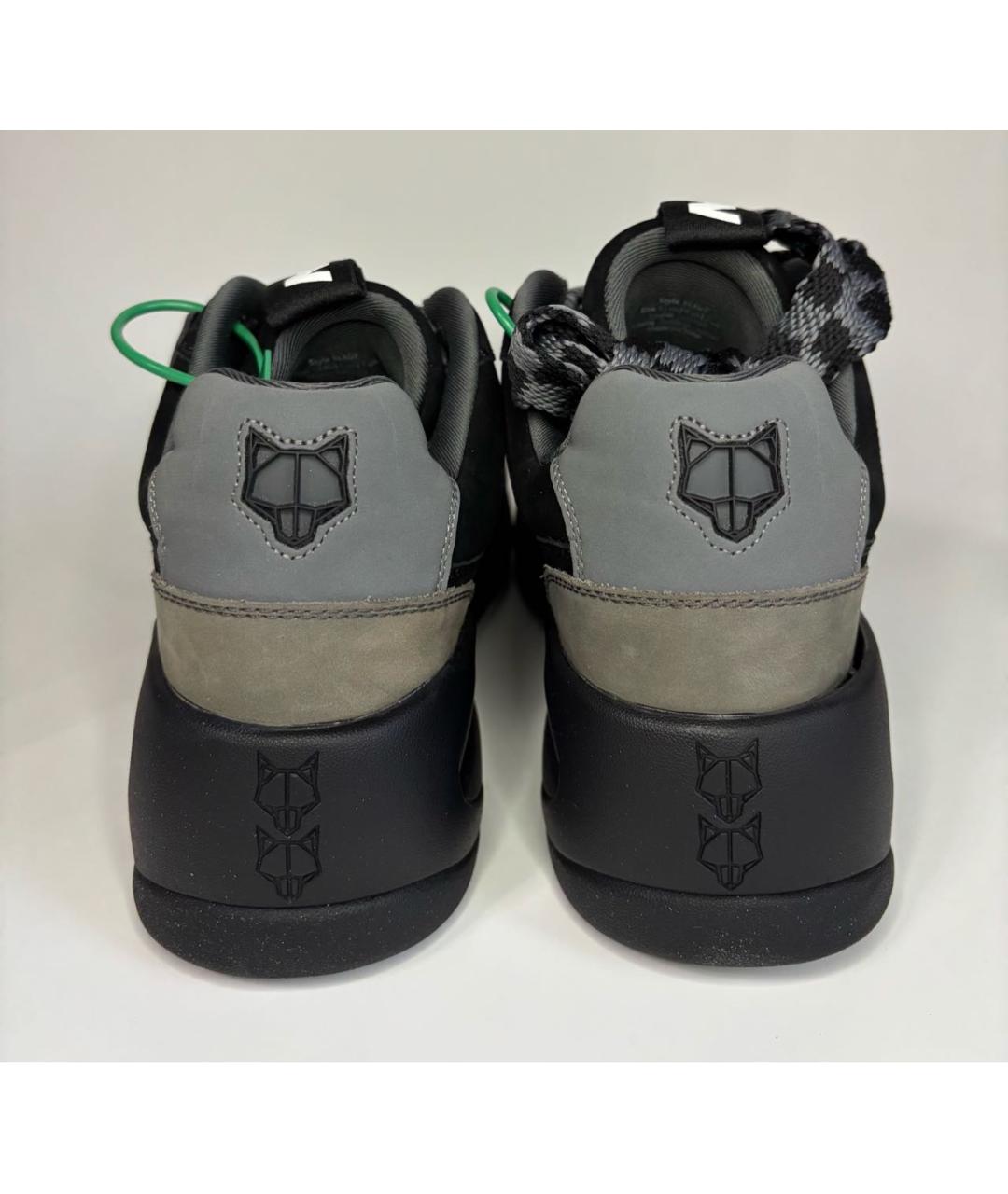 NAKED WOLF Черные низкие кроссовки / кеды, фото 4