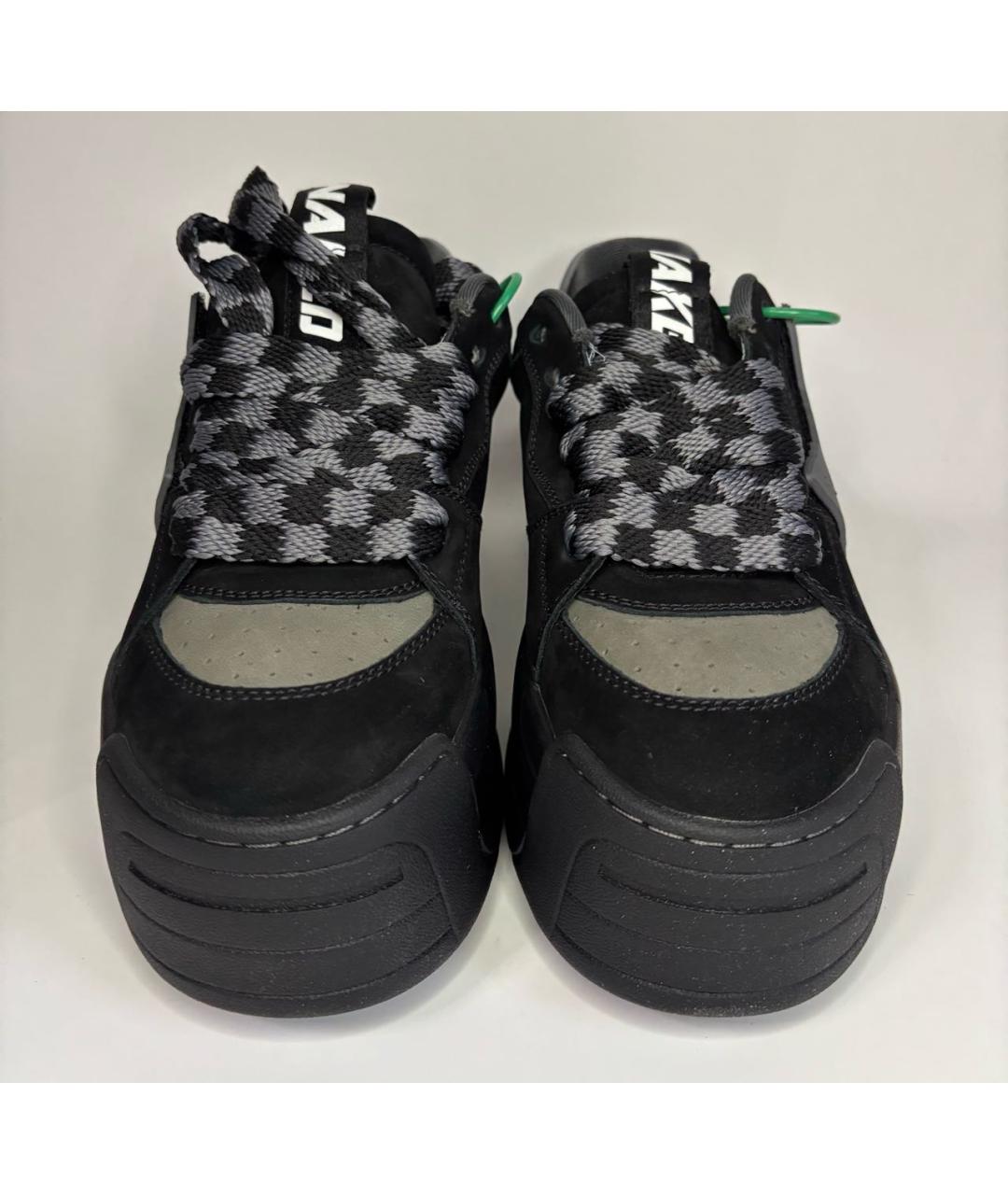 NAKED WOLF Черные низкие кроссовки / кеды, фото 9