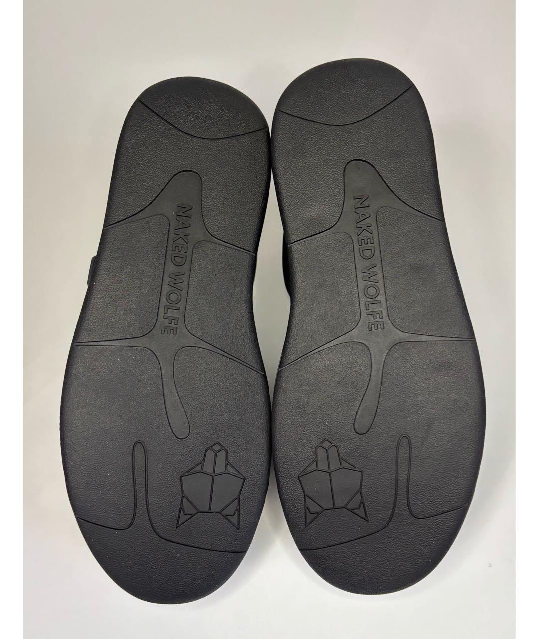 NAKED WOLF Черные низкие кроссовки / кеды, фото 5