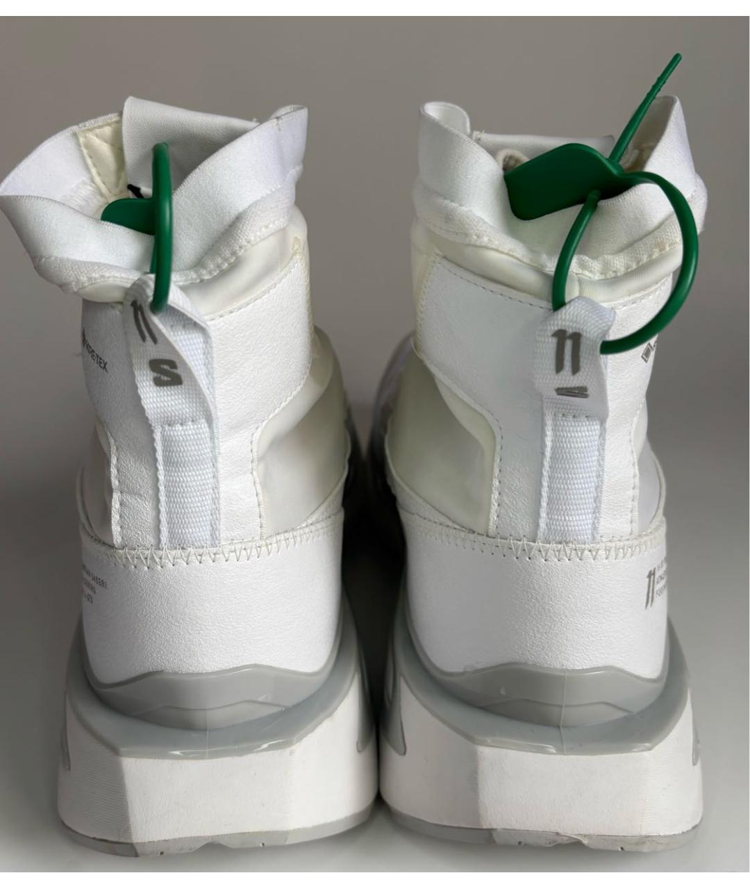 11 BY BORIS BIDJAN SABERI Белые высокие кроссовки / кеды, фото 4