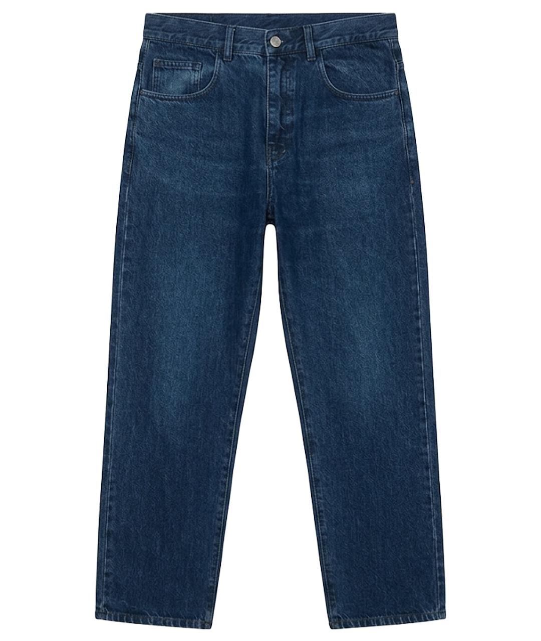 RAF SIMONS Темно-синие джинсы, фото 1