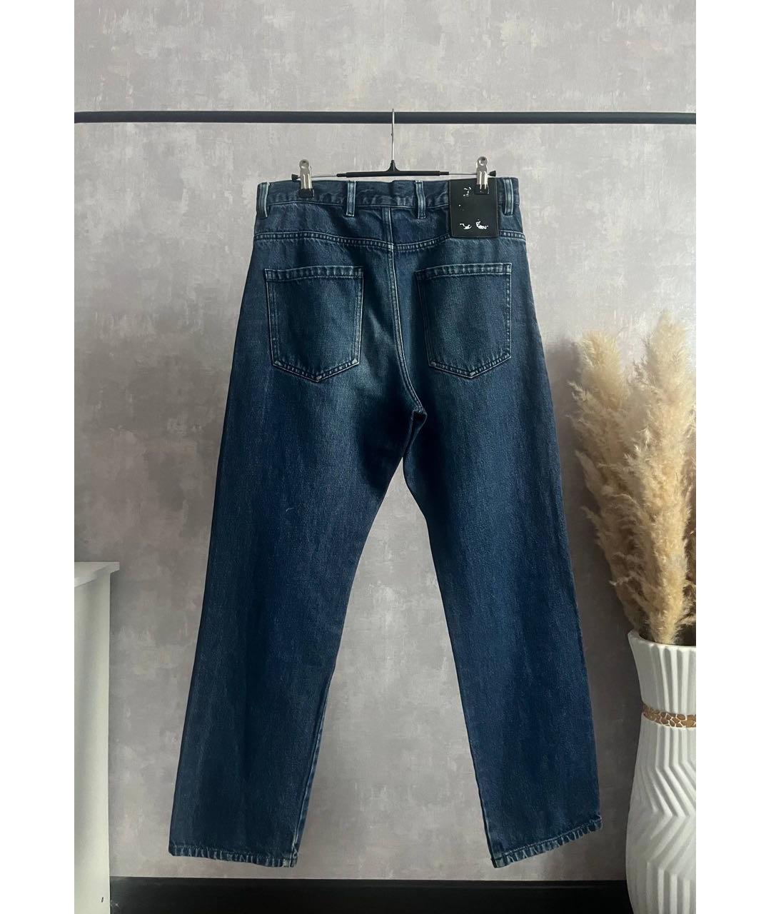 RAF SIMONS Темно-синие джинсы, фото 2