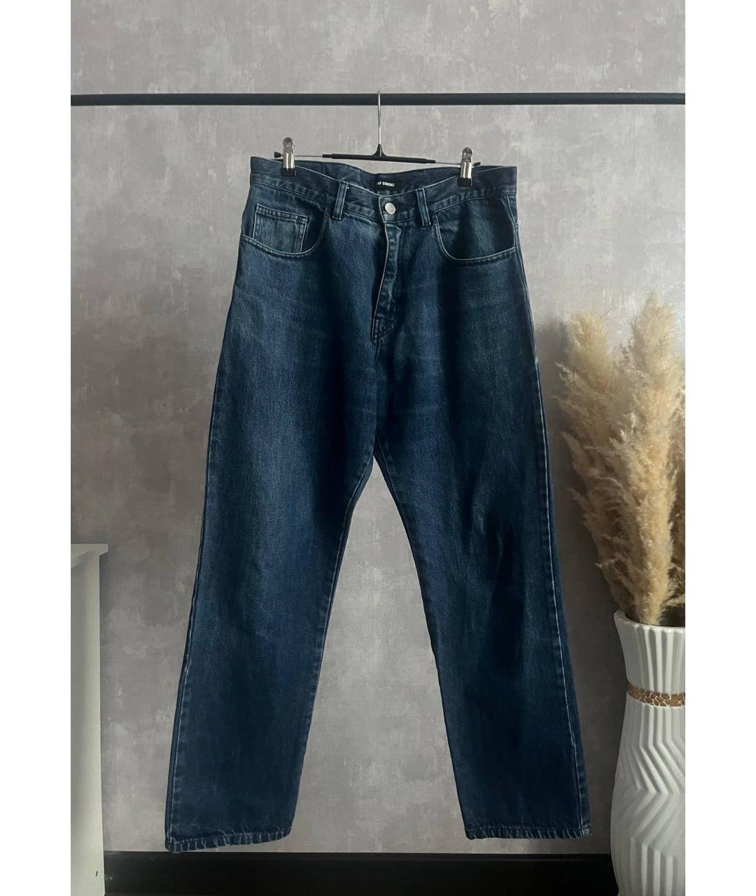 RAF SIMONS Темно-синие джинсы, фото 5