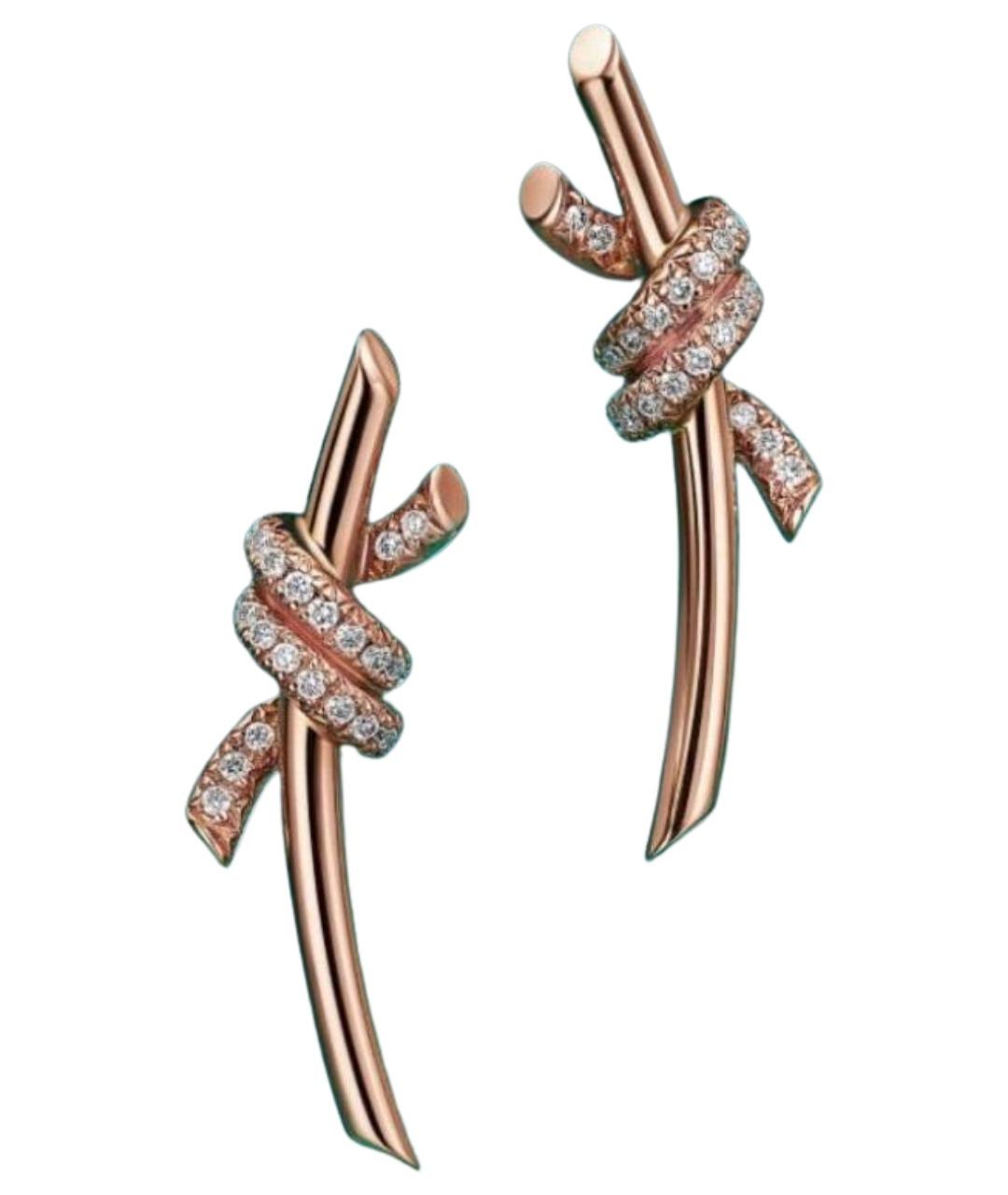 TIFFANY&CO Розовые серьги из розового золота, фото 1