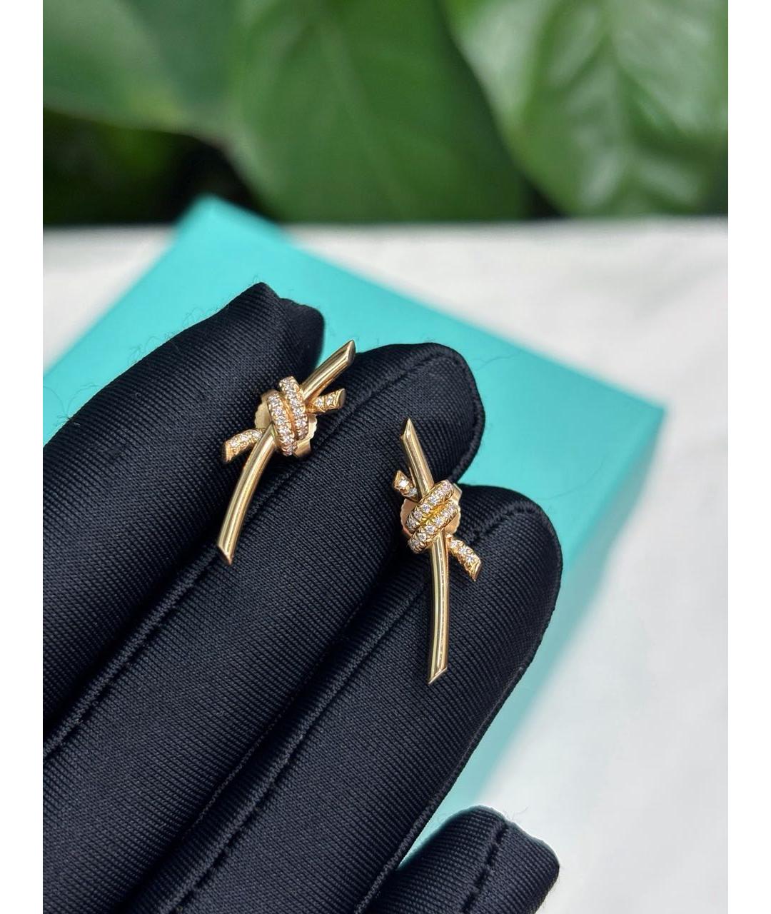 TIFFANY&CO Розовые серьги из розового золота, фото 4