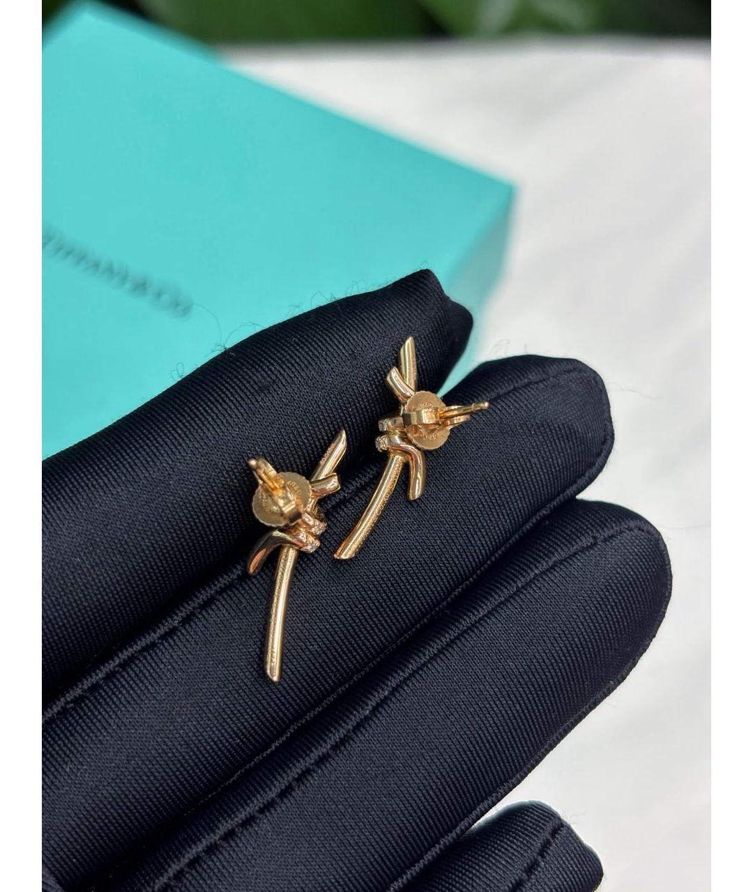 TIFFANY&CO Розовые серьги из розового золота, фото 6
