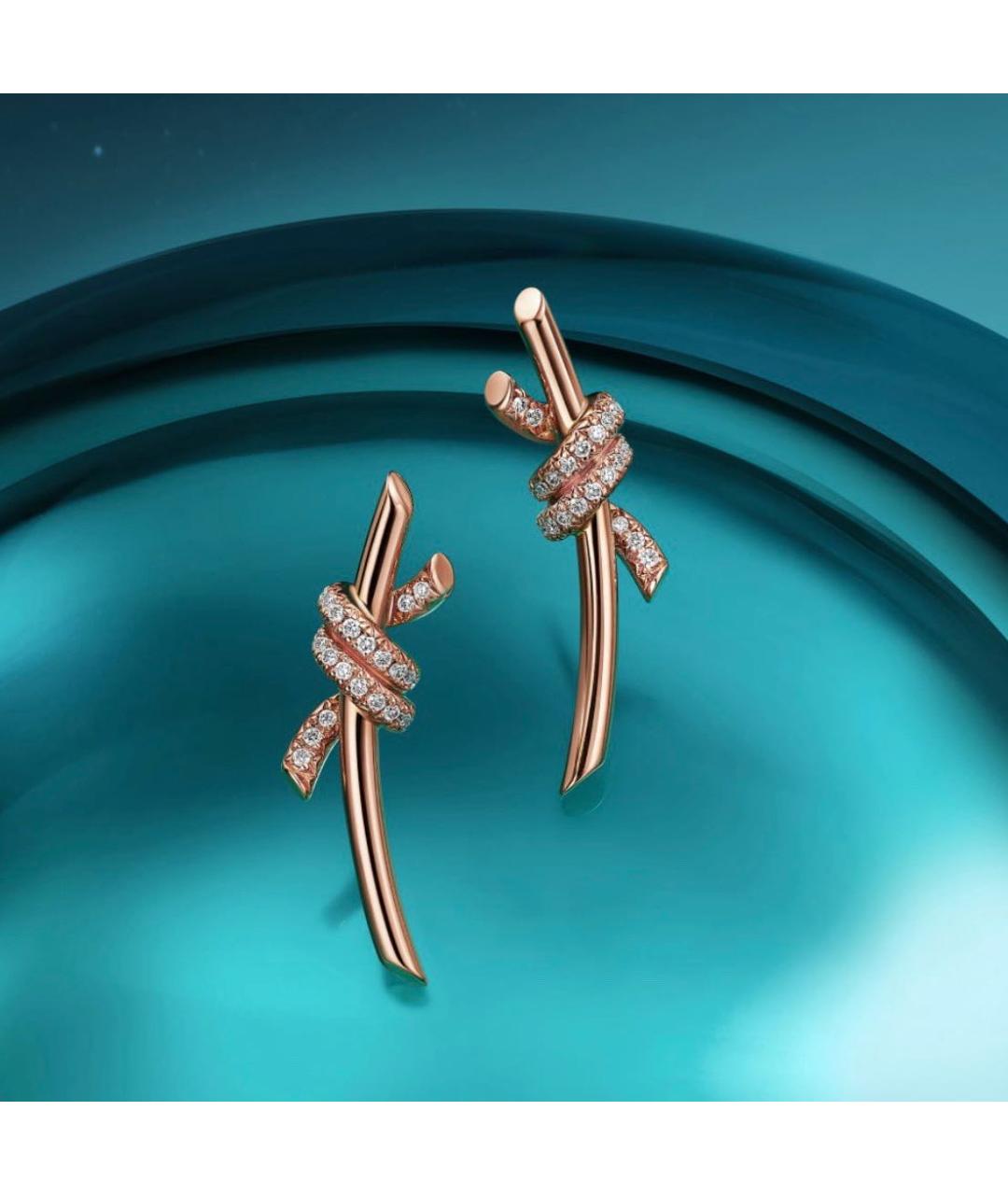 TIFFANY&CO Розовые серьги из розового золота, фото 9