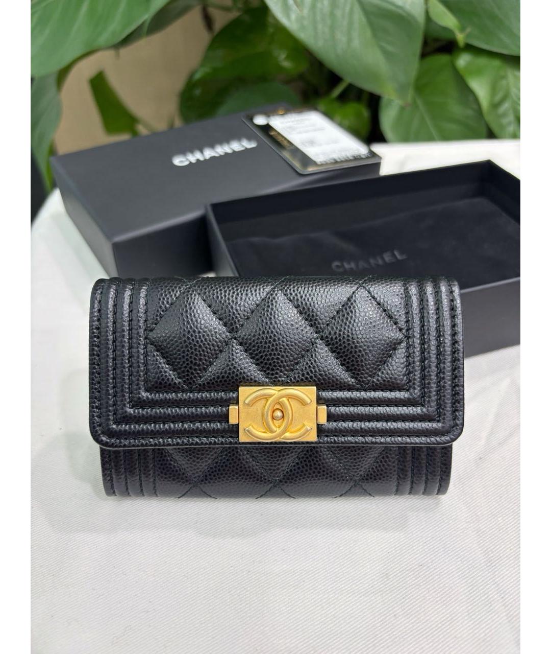 CHANEL Черный кожаный кардхолдер, фото 8