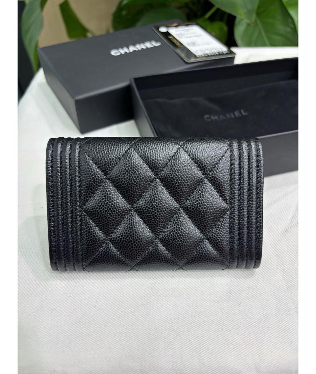 CHANEL Черный кожаный кардхолдер, фото 4