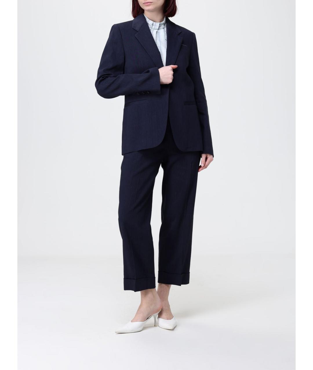 TELA Синие прямые брюки, фото 2