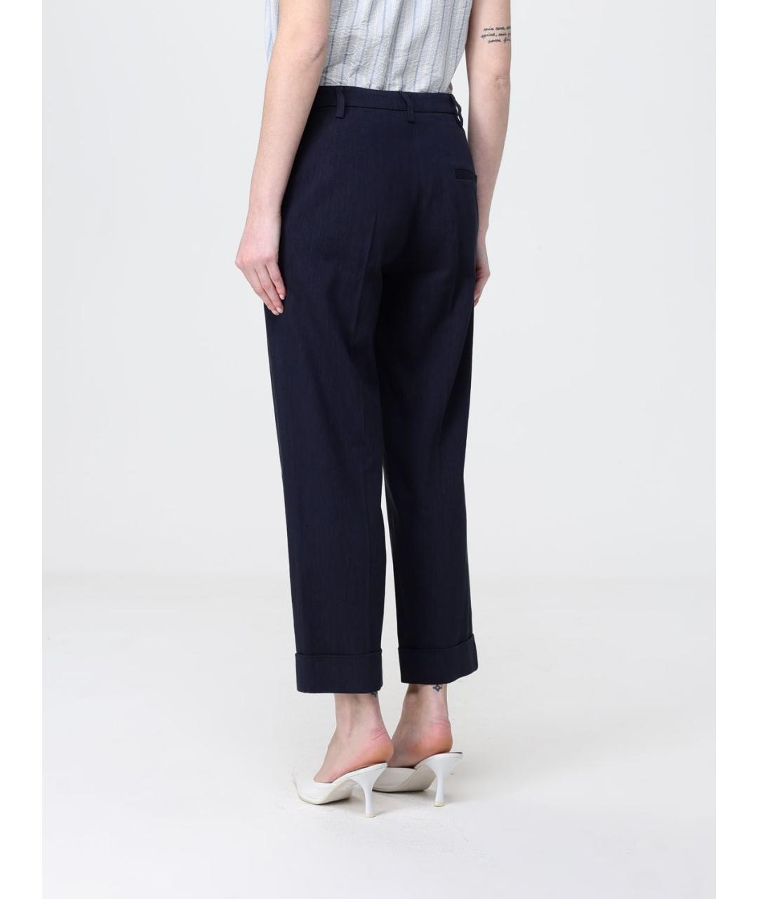 TELA Синие прямые брюки, фото 3