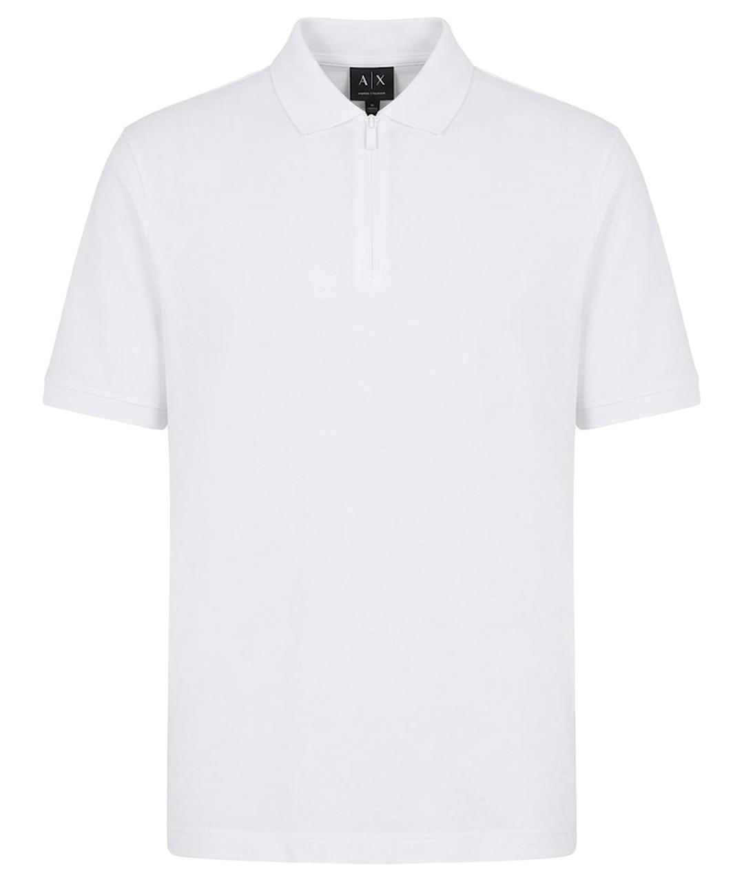 ARMANI EXCHANGE Белое хлопковое поло с коротким рукавом, фото 1