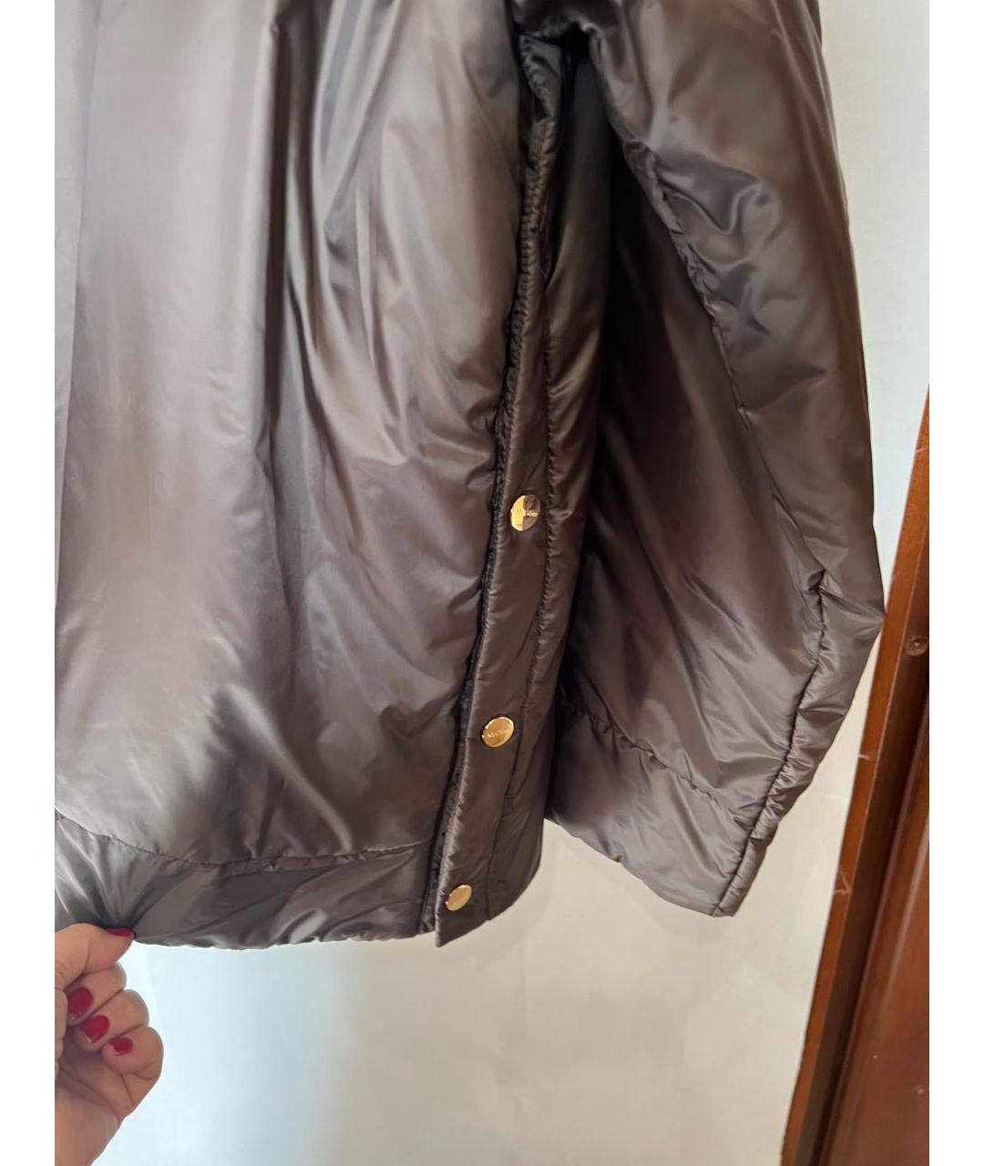 MAX MARA Коричневая полиамидовая куртка, фото 6