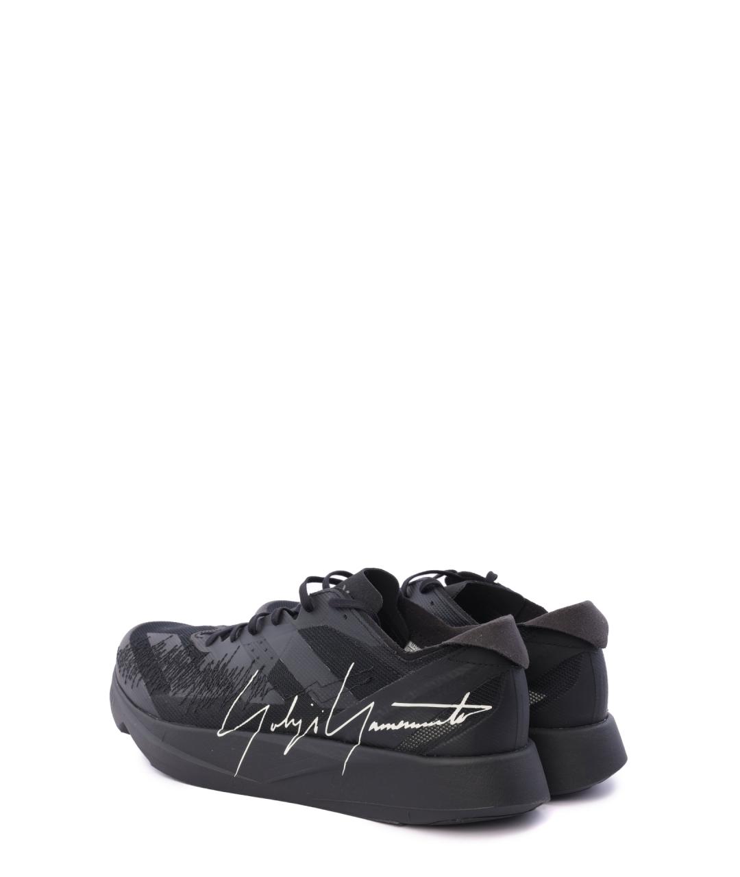 Y-3 Черные низкие кроссовки / кеды, фото 2