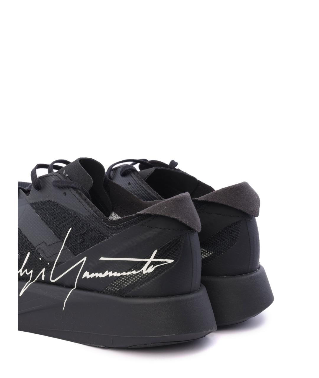 Y-3 Черные низкие кроссовки / кеды, фото 4