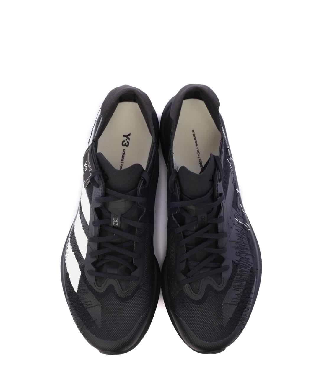 Y-3 Черные низкие кроссовки / кеды, фото 3