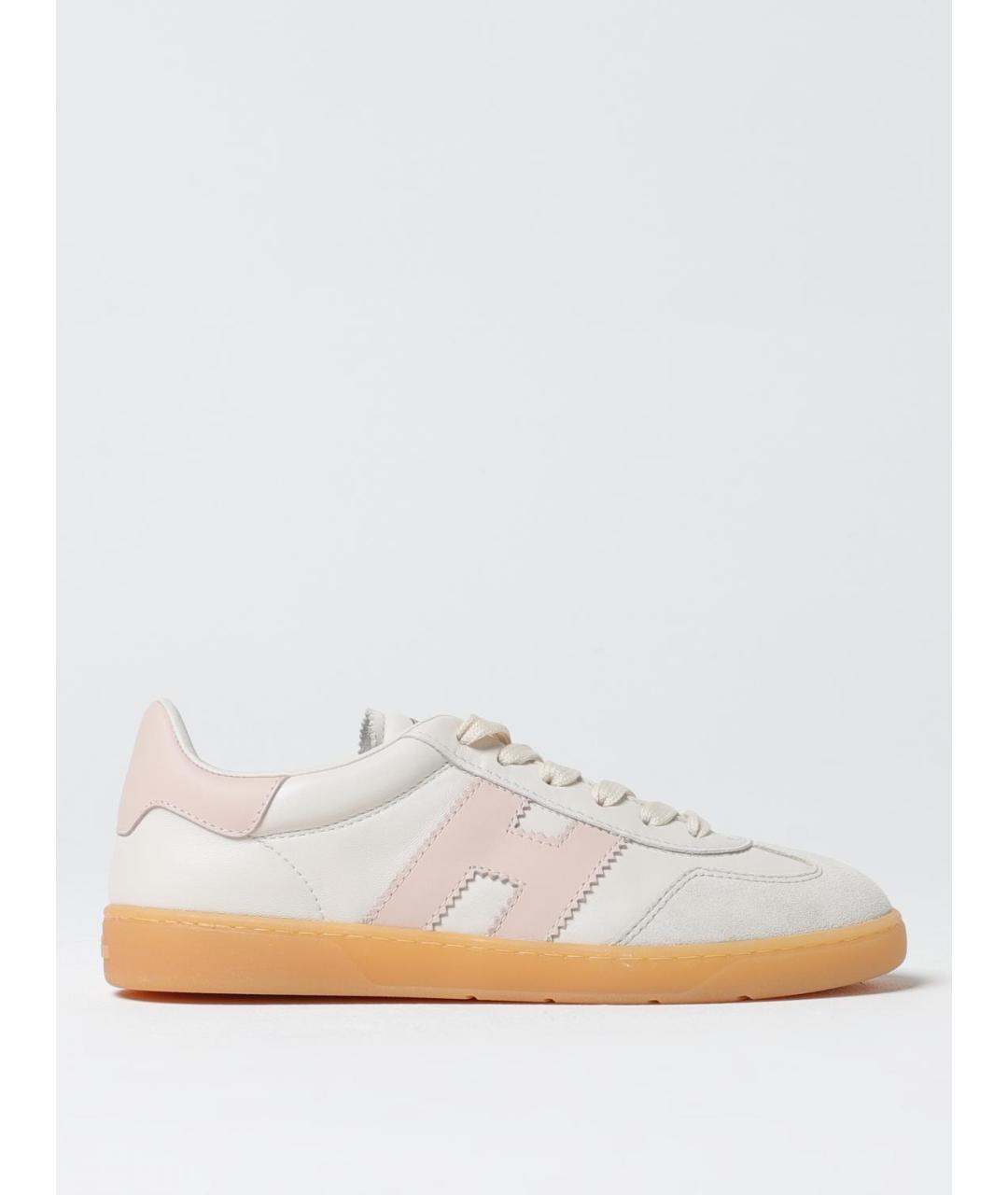 HOGAN Розовые кожаные кроссовки, фото 5