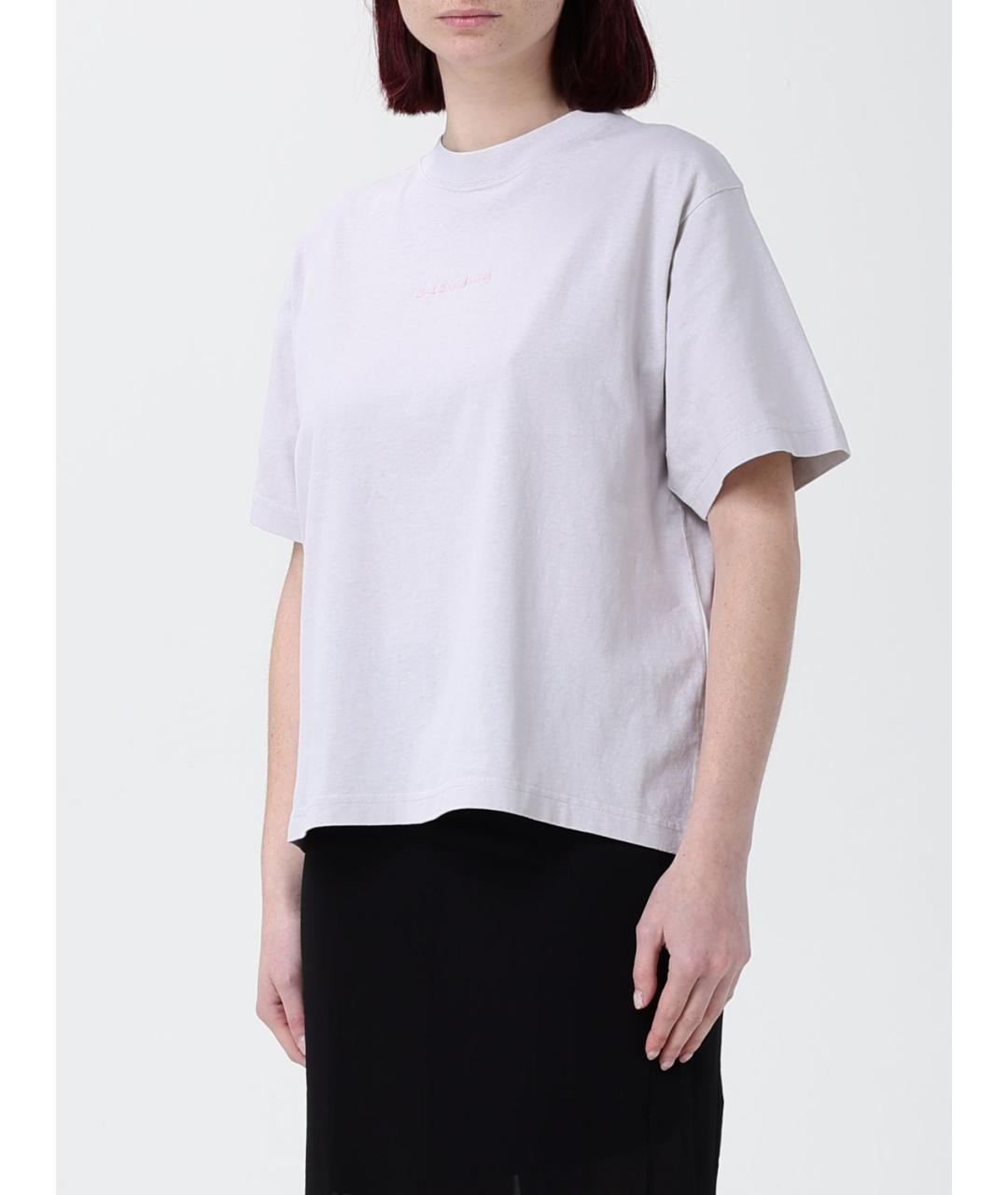 BALENCIAGA Белая хлопковая футболка, фото 3