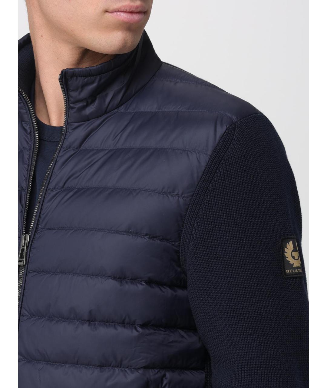 BELSTAFF Темно-синяя полиамидовая куртка, фото 4