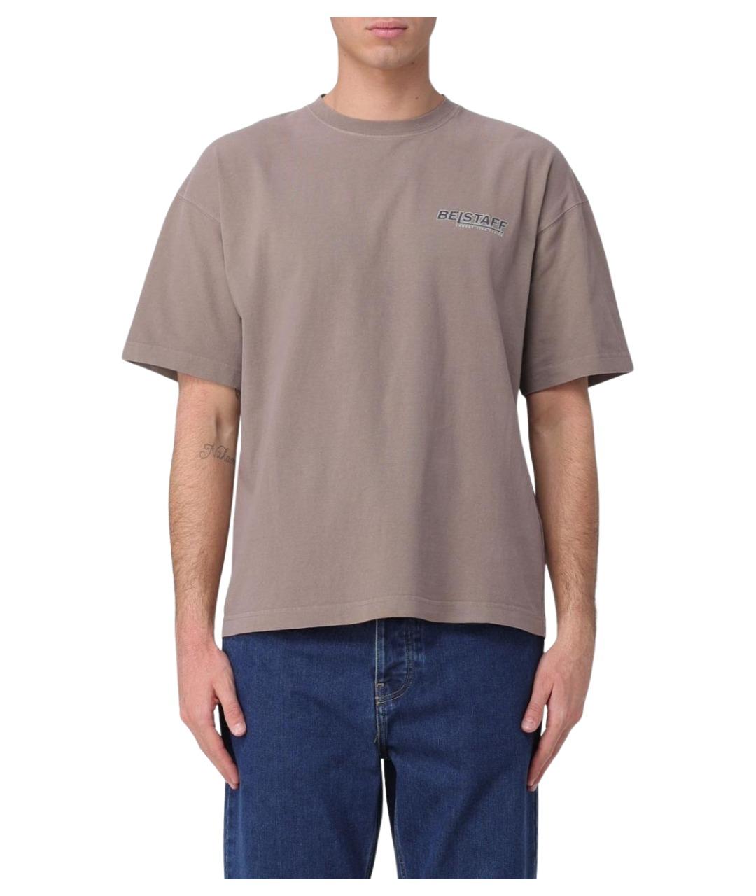 BELSTAFF Серая хлопковая футболка, фото 1