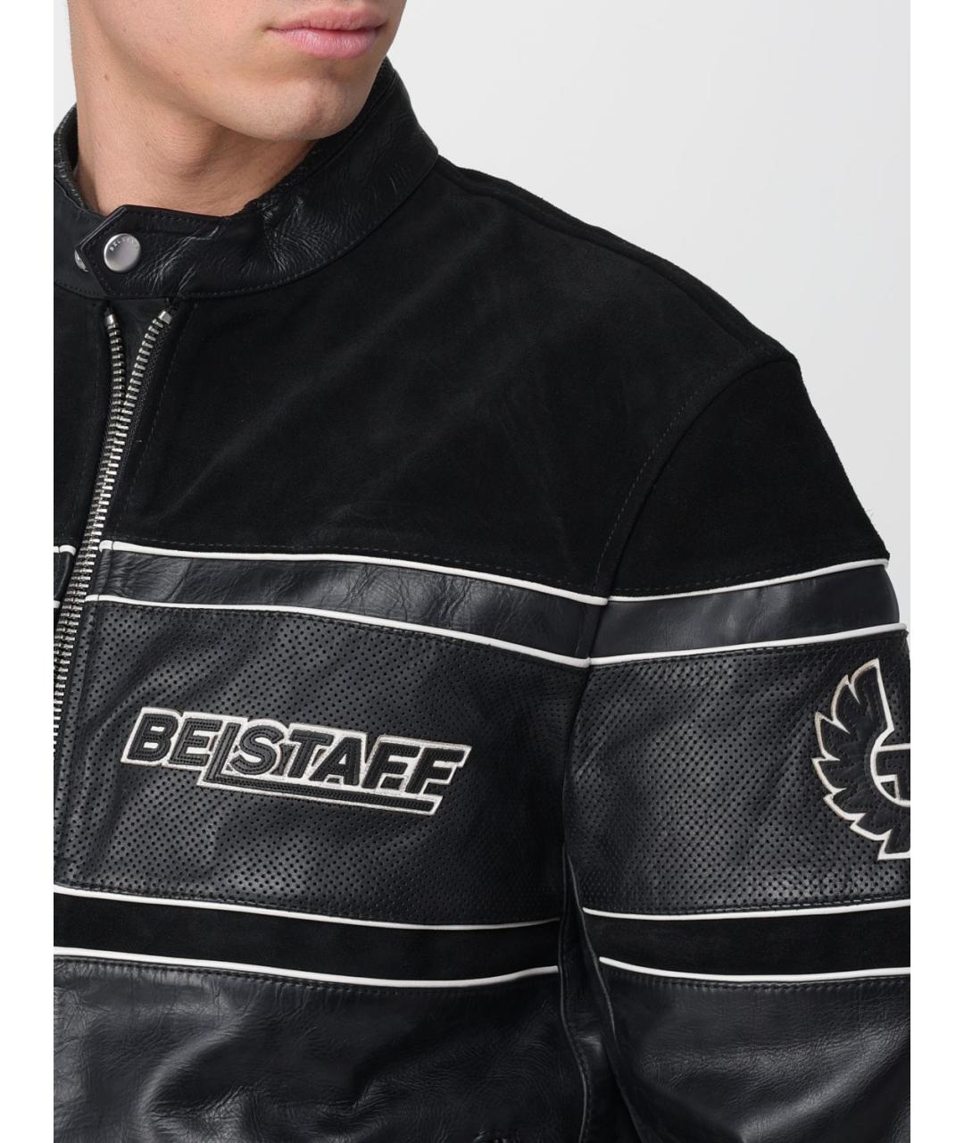 BELSTAFF Черная кожаная куртка, фото 4