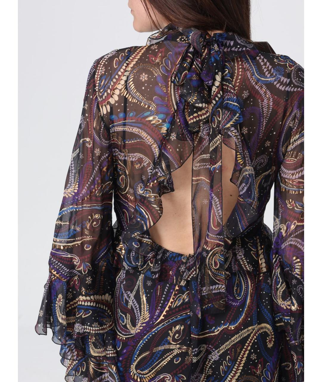 ETRO Мульти шелковое платье, фото 4