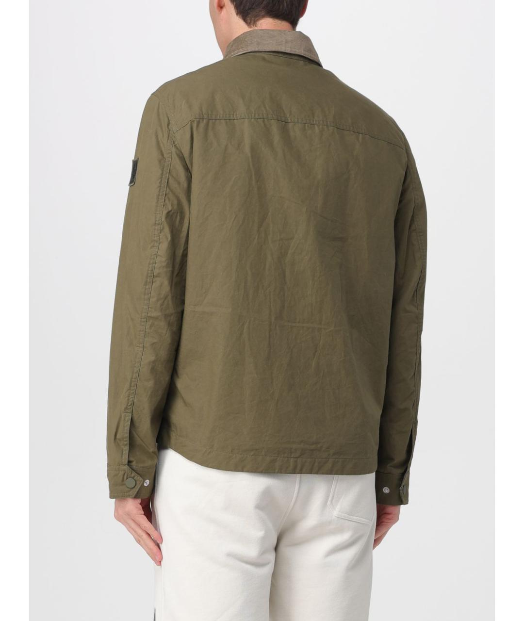 BELSTAFF Хаки хлопковая куртка, фото 2